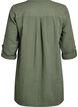 Cotton muslin tunic with broderie anglaise, Green, Packshot image number 1