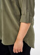 FLASH - Shirt with collar and roll-up sleeves, Green, Model image number 3