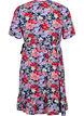 Floral wrap dress with short sleeves, Blue, Packshot image number 1