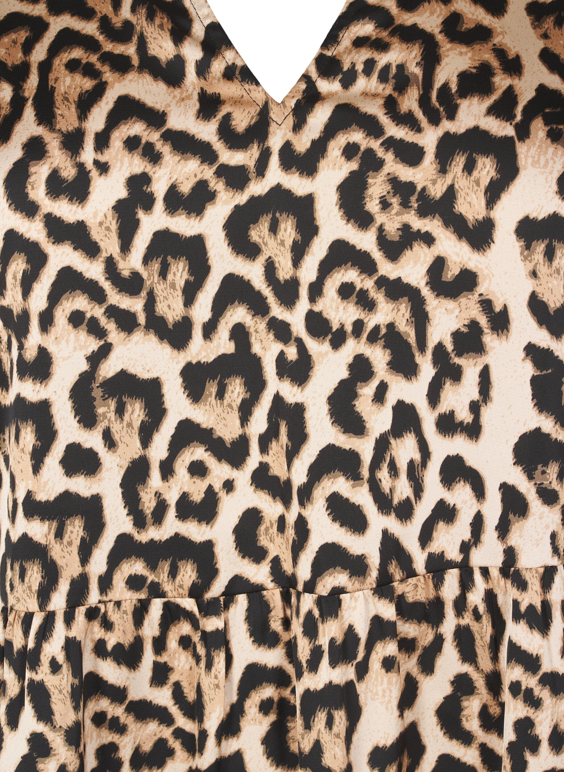 Zizzifashion Tunic with leopard print and long sleeves, Leo AOP, Packshot image number 2