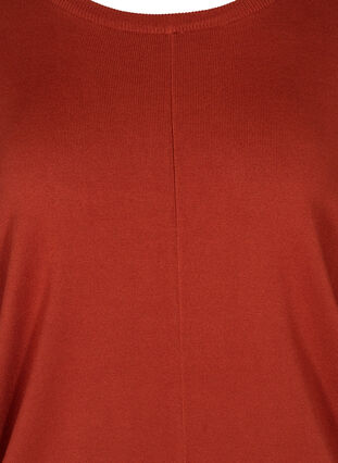 Knitted jumper with round neckline, Kobber , Packshot image number 2