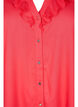 Viscose tunic with ruffle collar, Hibiscus, Packshot image number 2