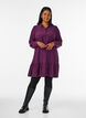 Short shirt dress with ruffle tier, Purple, Model image number 1