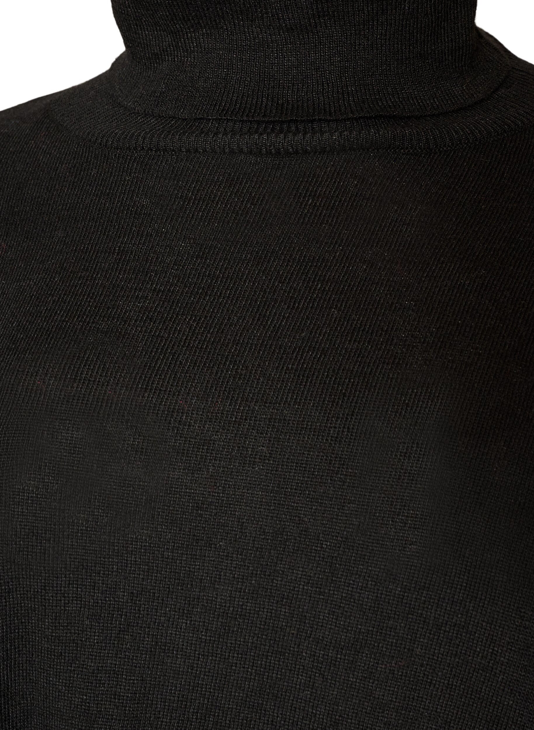 ZizzifashionTurtleneck jumper with a loose fit, Black, Packshot image number 2