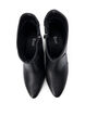 Wide fit - Leather ankle boots with heel, Black, Packshot image number 2