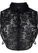 Loose lace shirt collar, Black, Packshot image number 0