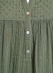 Cotton muslin tunic with broderie anglaise, Green, Packshot image number 2