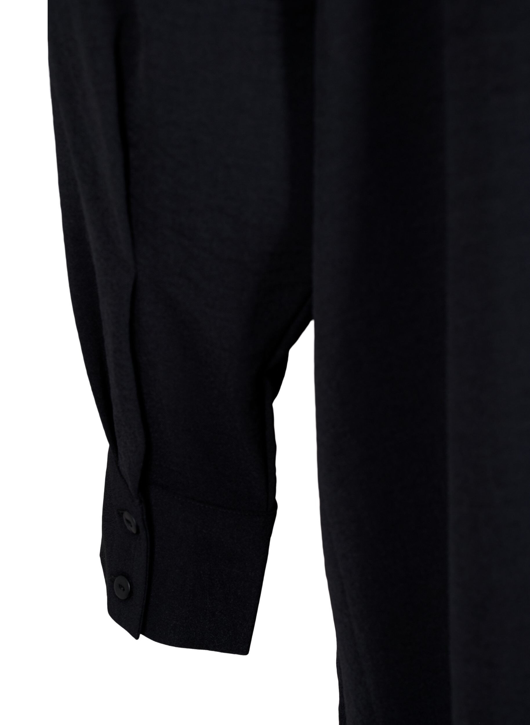 Zizzifashion Short dress with lace detail, Black, Packshot image number 3