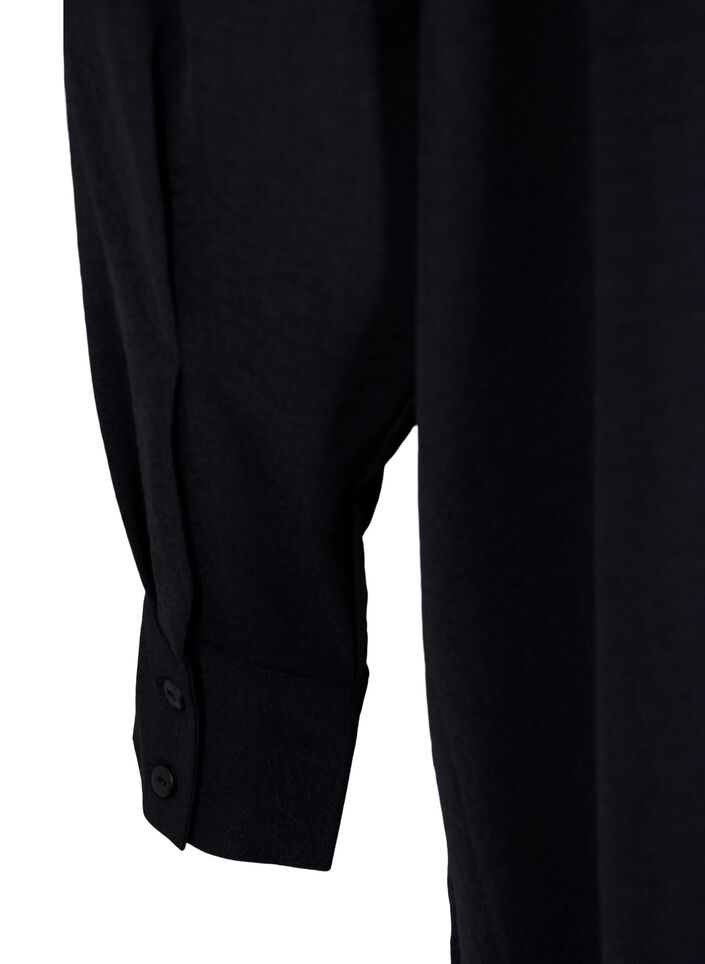 Short dress with lace detail, Black, Packshot image number 3