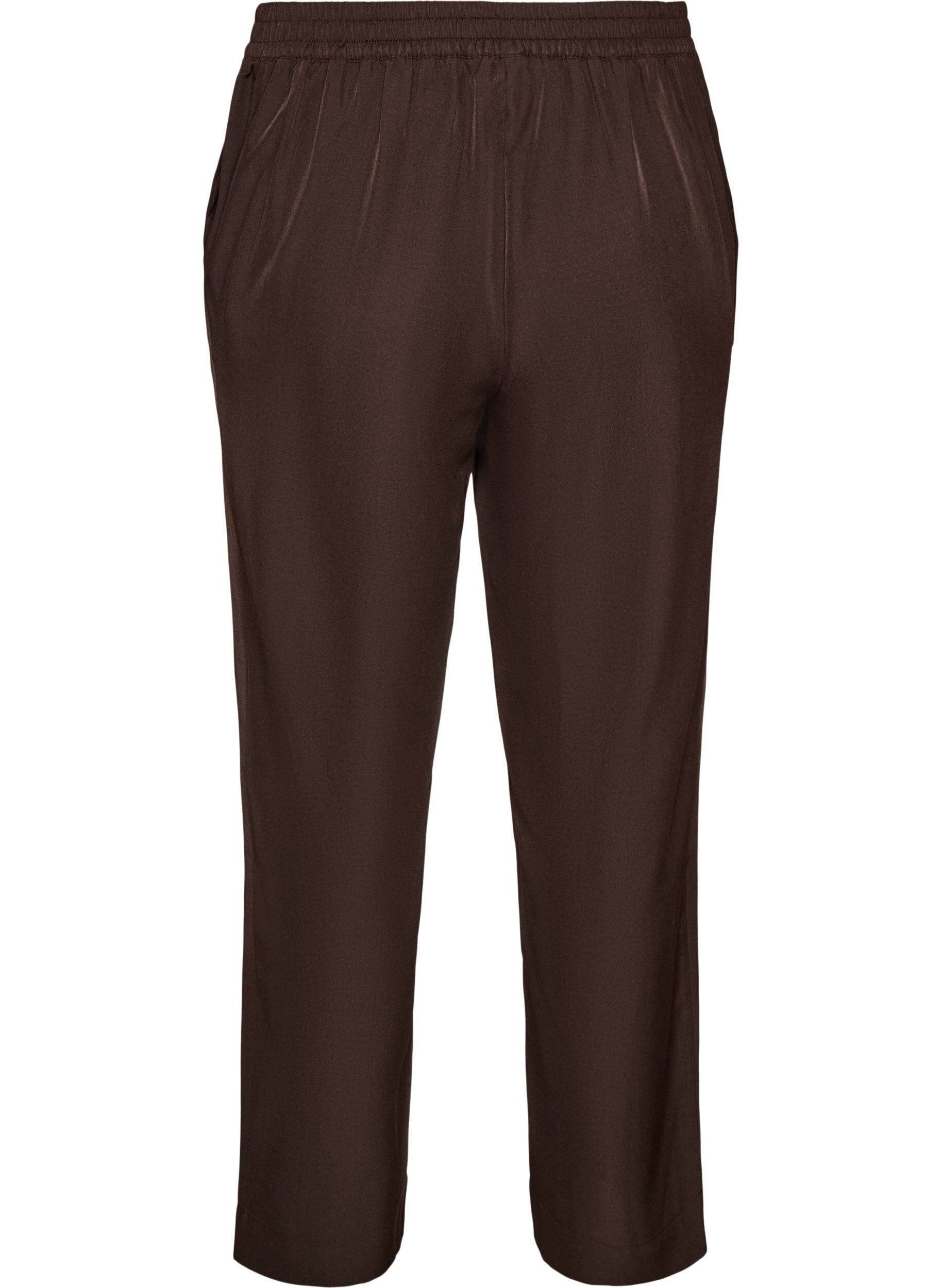 ZizzifashionLoose trousers with pockets, Brown, Packshot image number 1
