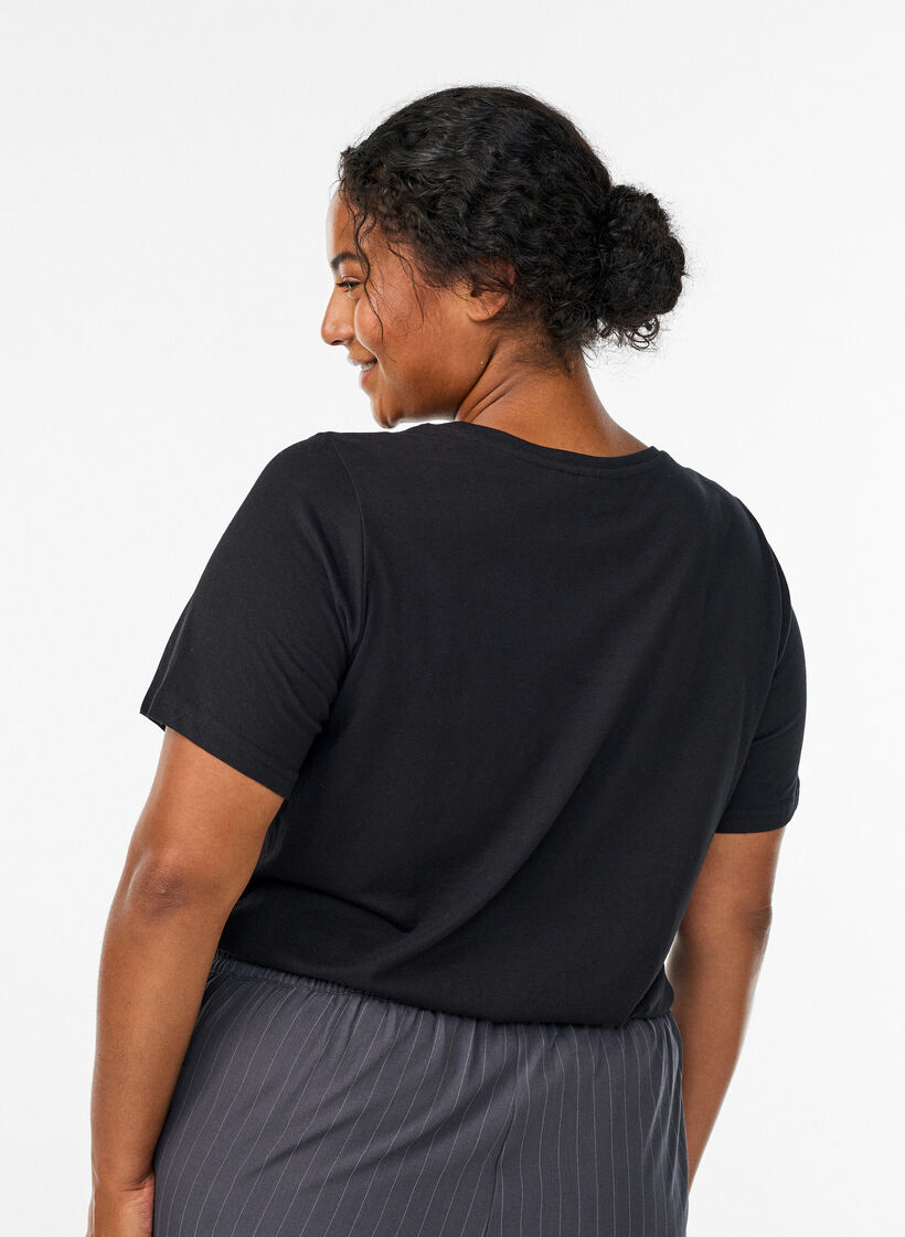 FLASH - T-shirt with print, Black, Model image number 2