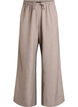 High-waisted trousers with wide legs, Beige, Packshot image number 0