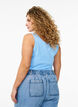 Solid color basic top in cotton, Light Blue, Model image number 2