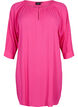 Viscose tunic with 3/4 sleeves, Pink, Packshot image number 0
