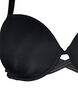 Moulded bra with cross detail, Black, Packshot image number 2