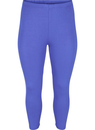 3/4 length basic leggings, Dazzling Blue, Packshot image number 0