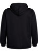 Sweatshirt with hood and print, Black, Packshot image number 1