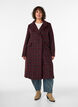 Checked coat with pockets, Red, Model image number 0