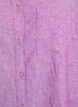 Shirt in linen and viscose with 3/4 sleeves, Purple, Packshot image number 2