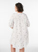 Short viscose dress with lace trim and A-line cut, Vanilla, Model image number 2