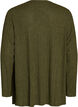 Open cardigan in textured jersey, Blue, Packshot image number 1