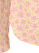 Short dress with a crinkled texture and short sleeves, Yellow, Packshot image number 3