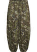 Balloon trousers with a high waist and all-over pattern, Green, Packshot image number 0