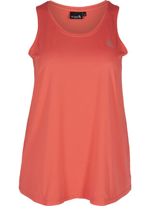 Plain-coloured sports top with round neck, Rose of Sharon, Packshot image number 0