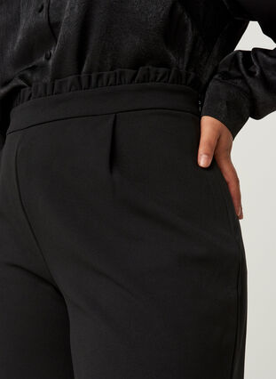 Wide leg trousers, Black, Model image number 1