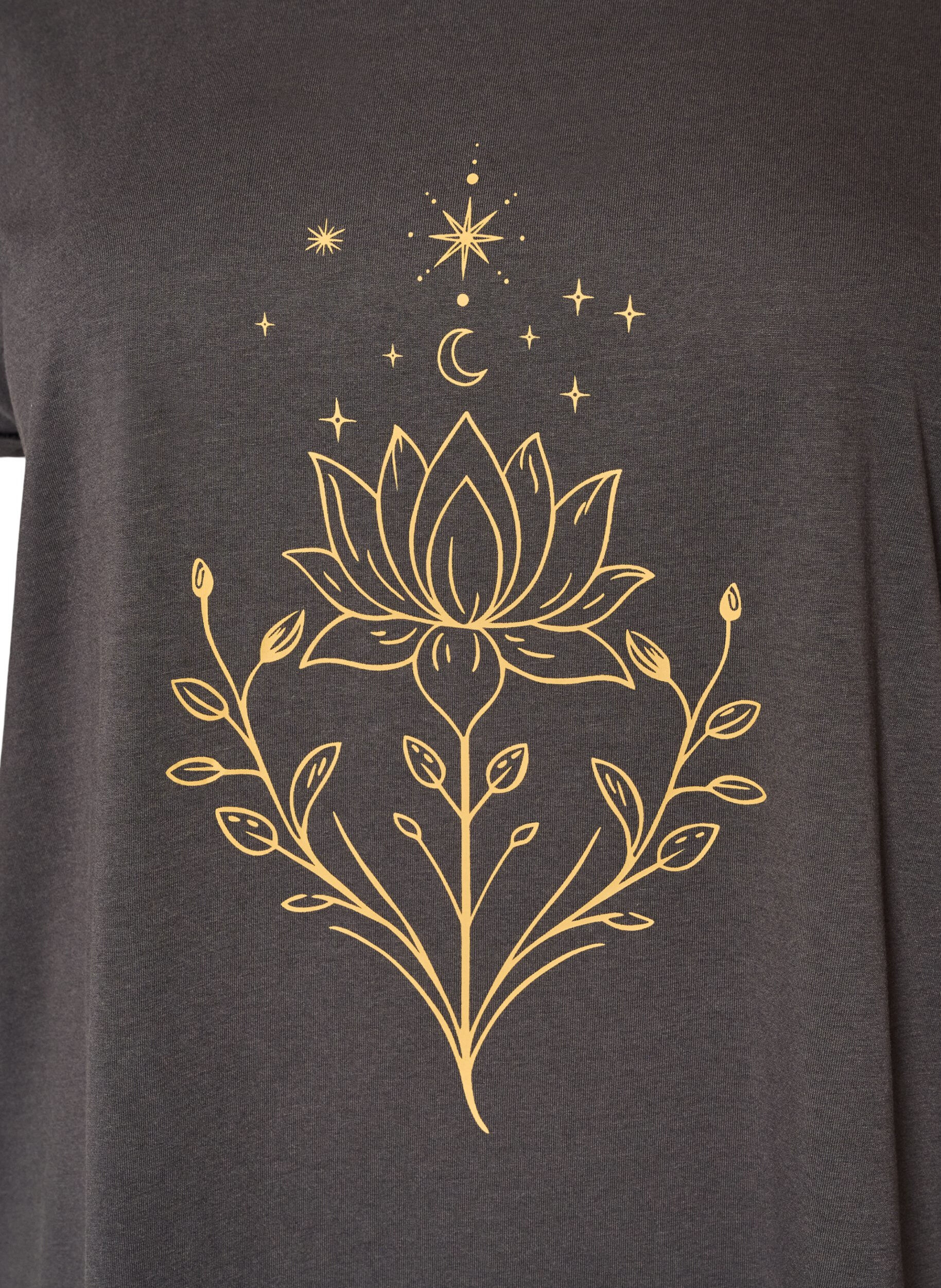 ZizzifashionT-shirt with decorative front print, Dark Grey, Packshot image number 2