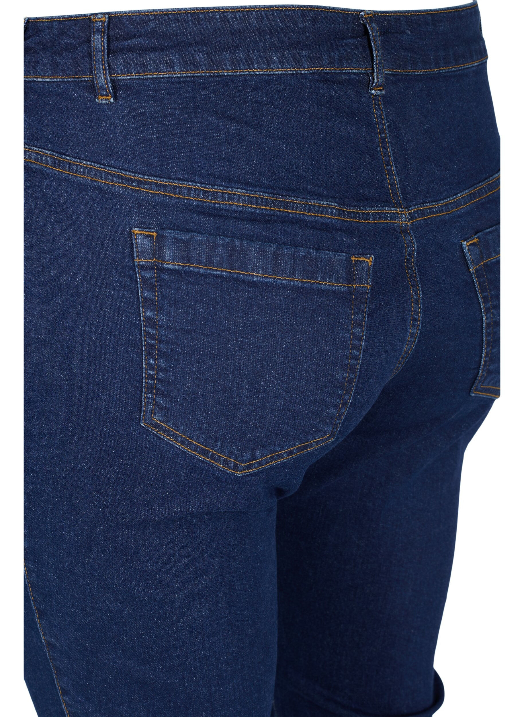 Zizzifashion High-waisted Ellen bootcut jeans, Blue, Packshot image number 3