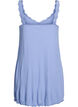 Nightgown with lace hem, Blue, Packshot image number 1
