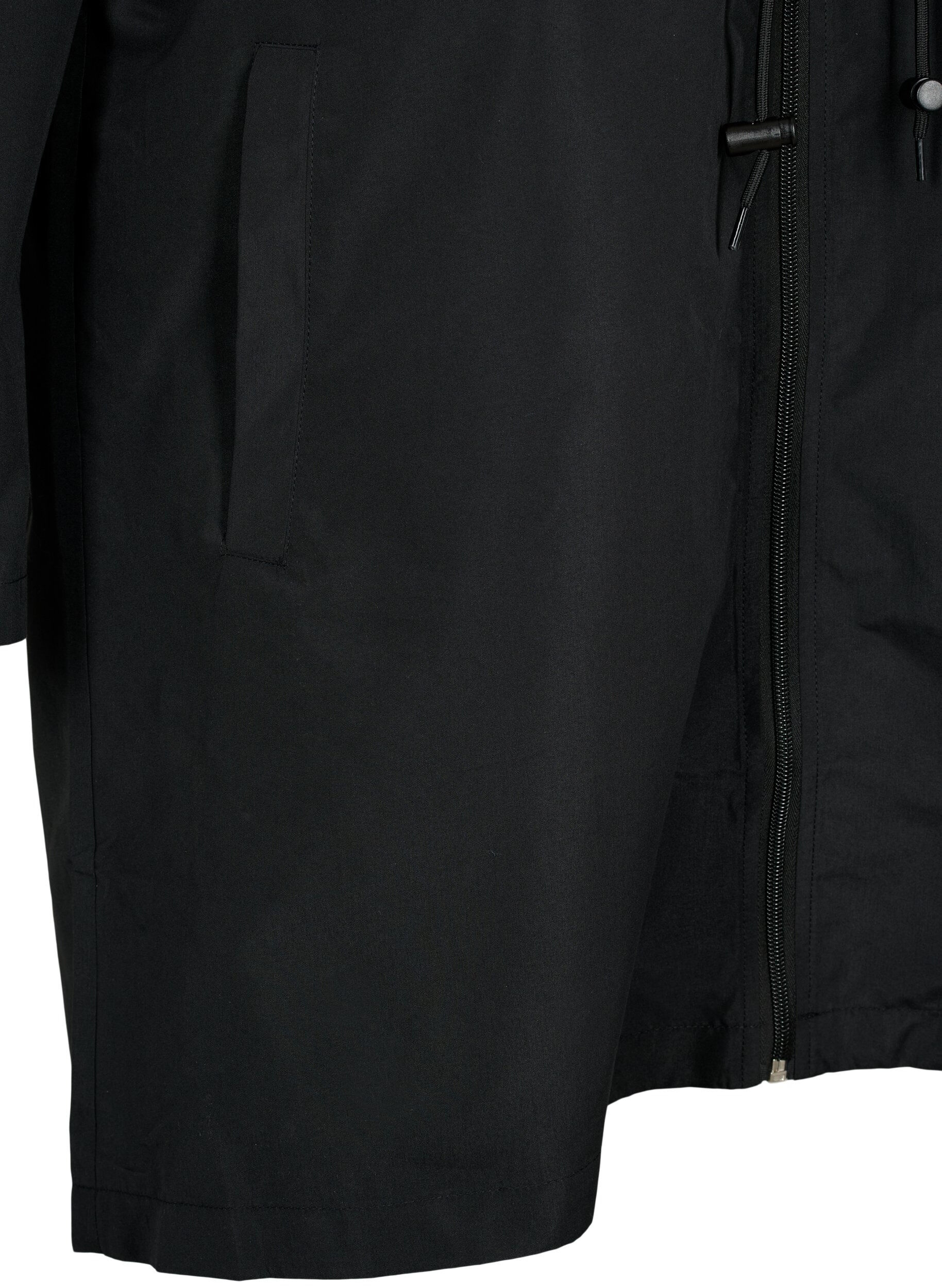 Zizzifashion FLASH - Water-repellent parka with hood, Black, Packshot image number 3