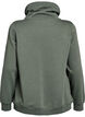 Sweatshirt with high collar and pockets, Green, Packshot image number 1