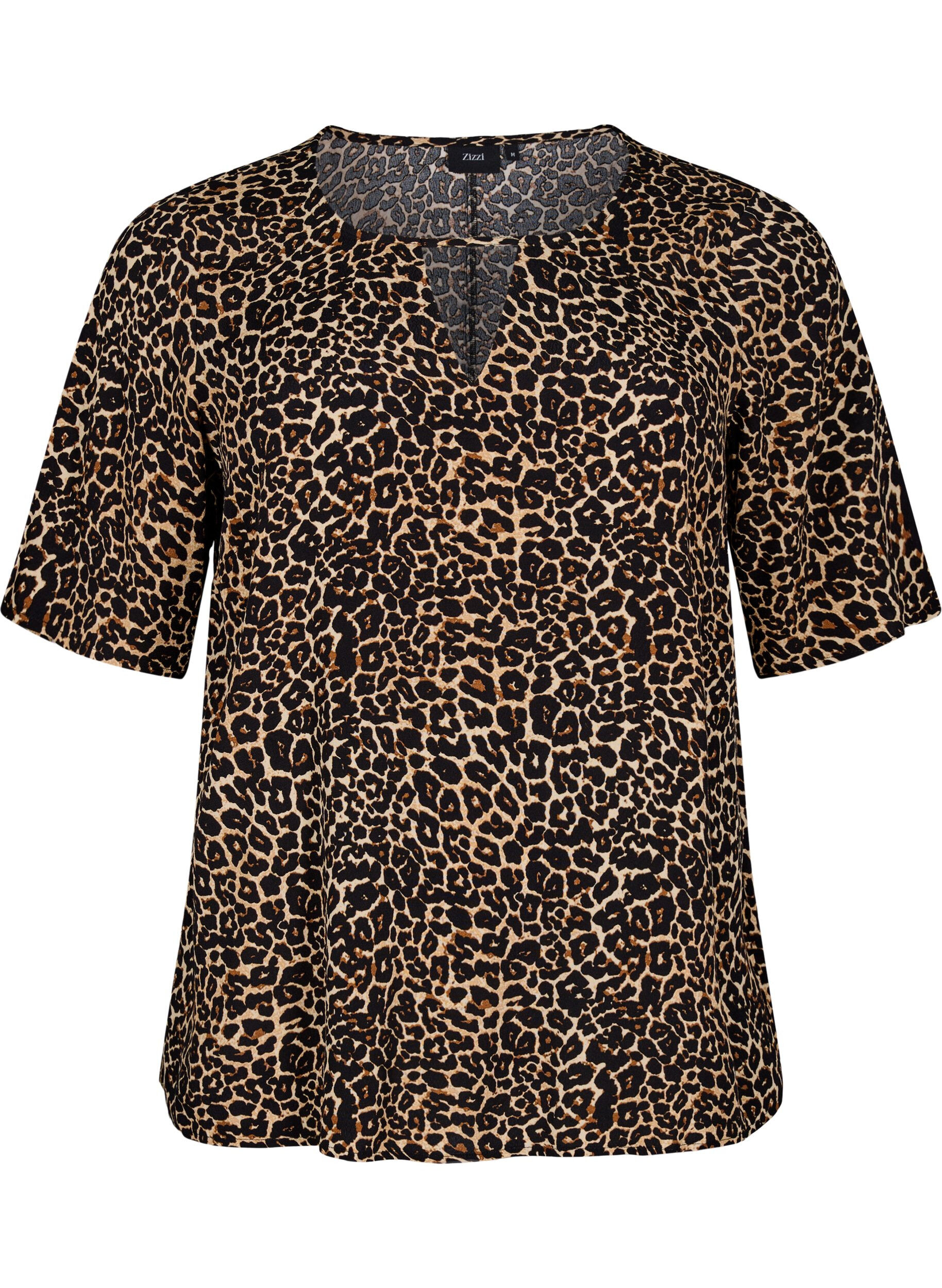Short sleeve viscose Blouse with print