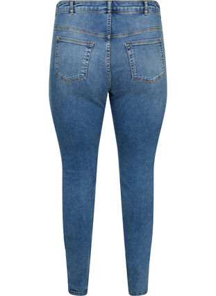 Super slim Amy jeans in cotton mixture, Blue denim, Packshot image number 1
