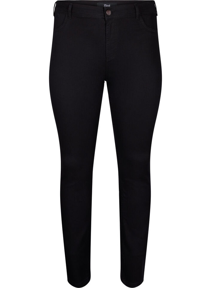 Extra slim fit Amy jeans with a high waist, Black, Packshot image number 0