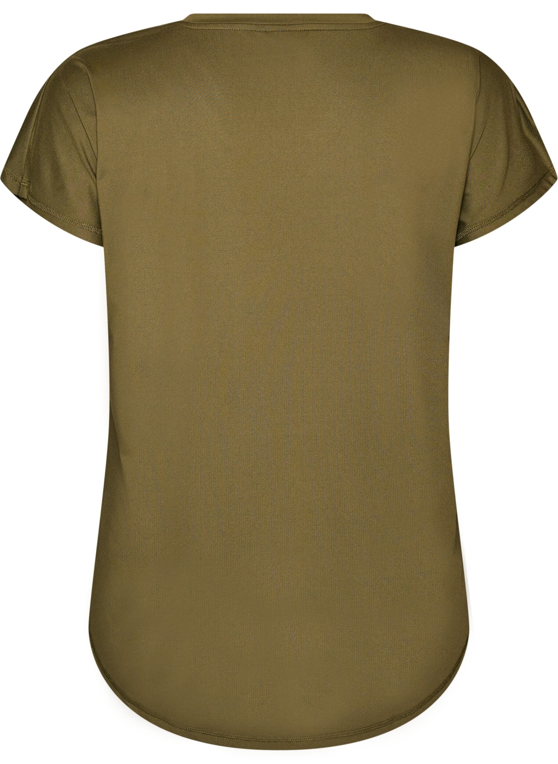 Zizzifashion Short sleeve sport t-shirt with v-neck, Green, Packshot image number 1