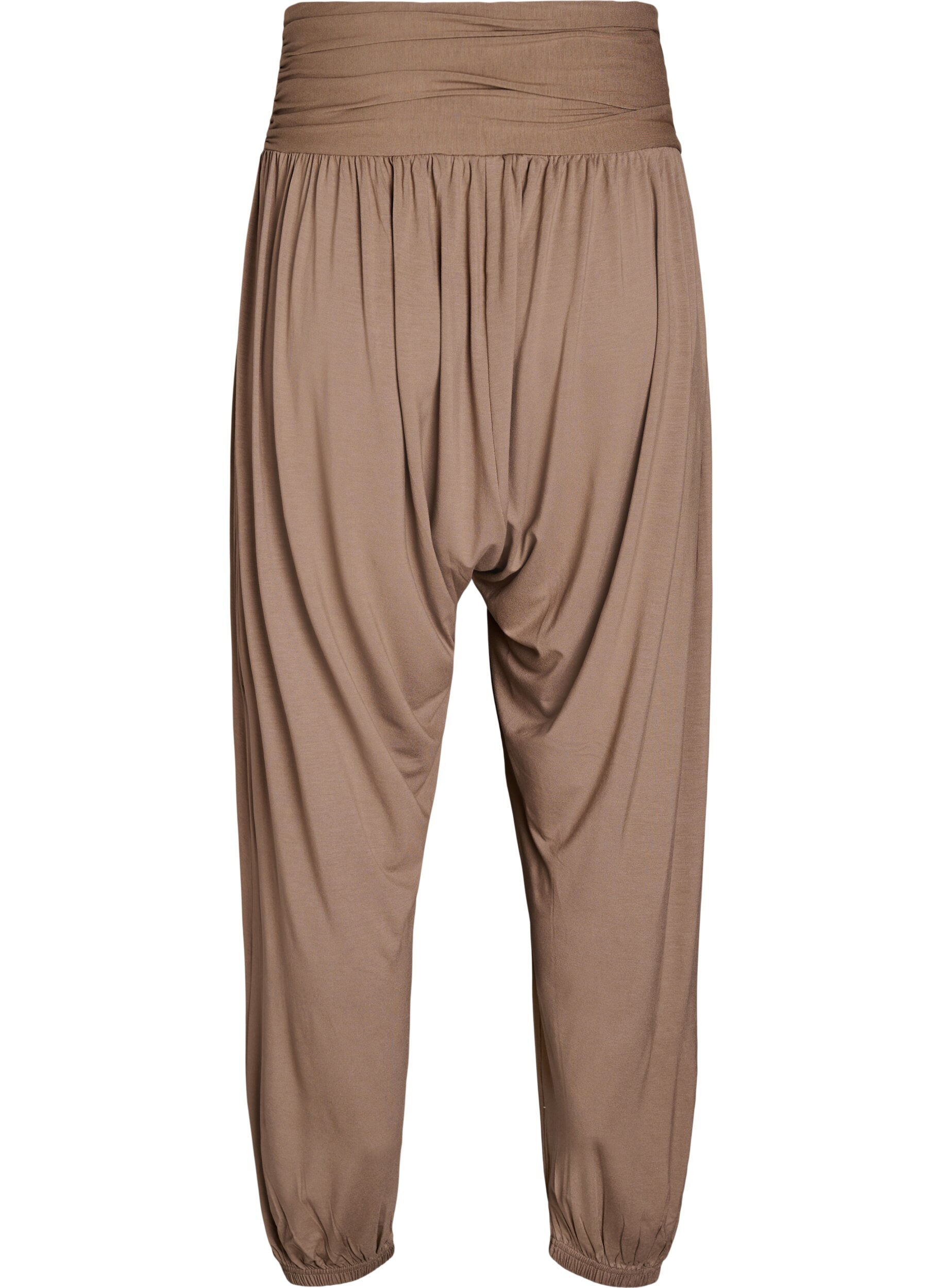 Zizzifashion Loose-fitting harem trousers, Brown, Packshot image number 1