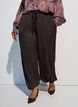 Balloon trousers with texture and an elasticated waist, Brown, Model image number 2