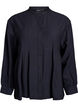 Viscose shirt with A-line shape, Black, Packshot image number 0