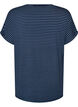 Striped T-shirt in viscose with a round neck, Blue, Packshot image number 1
