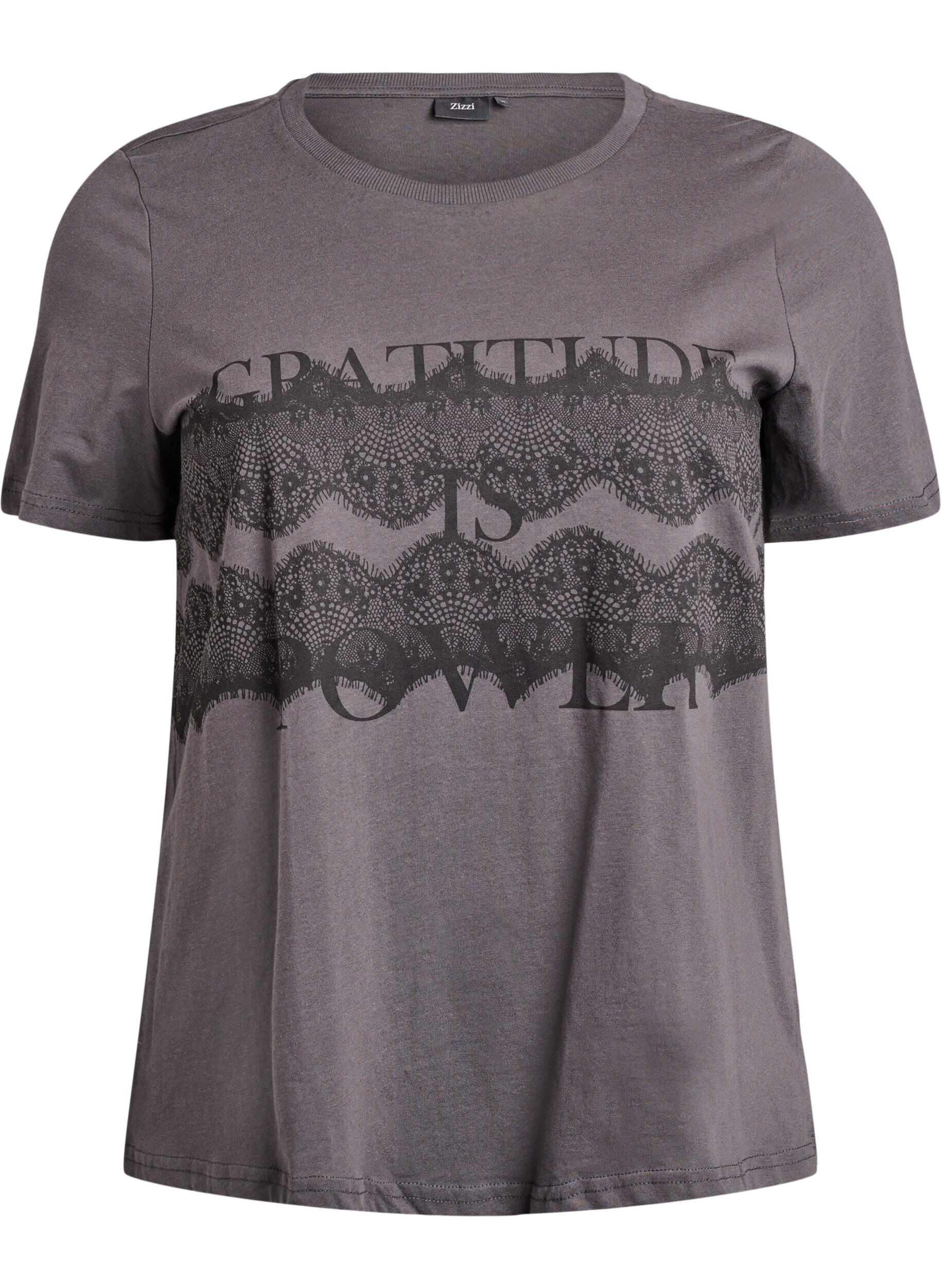 Cotton t-shirt with front print