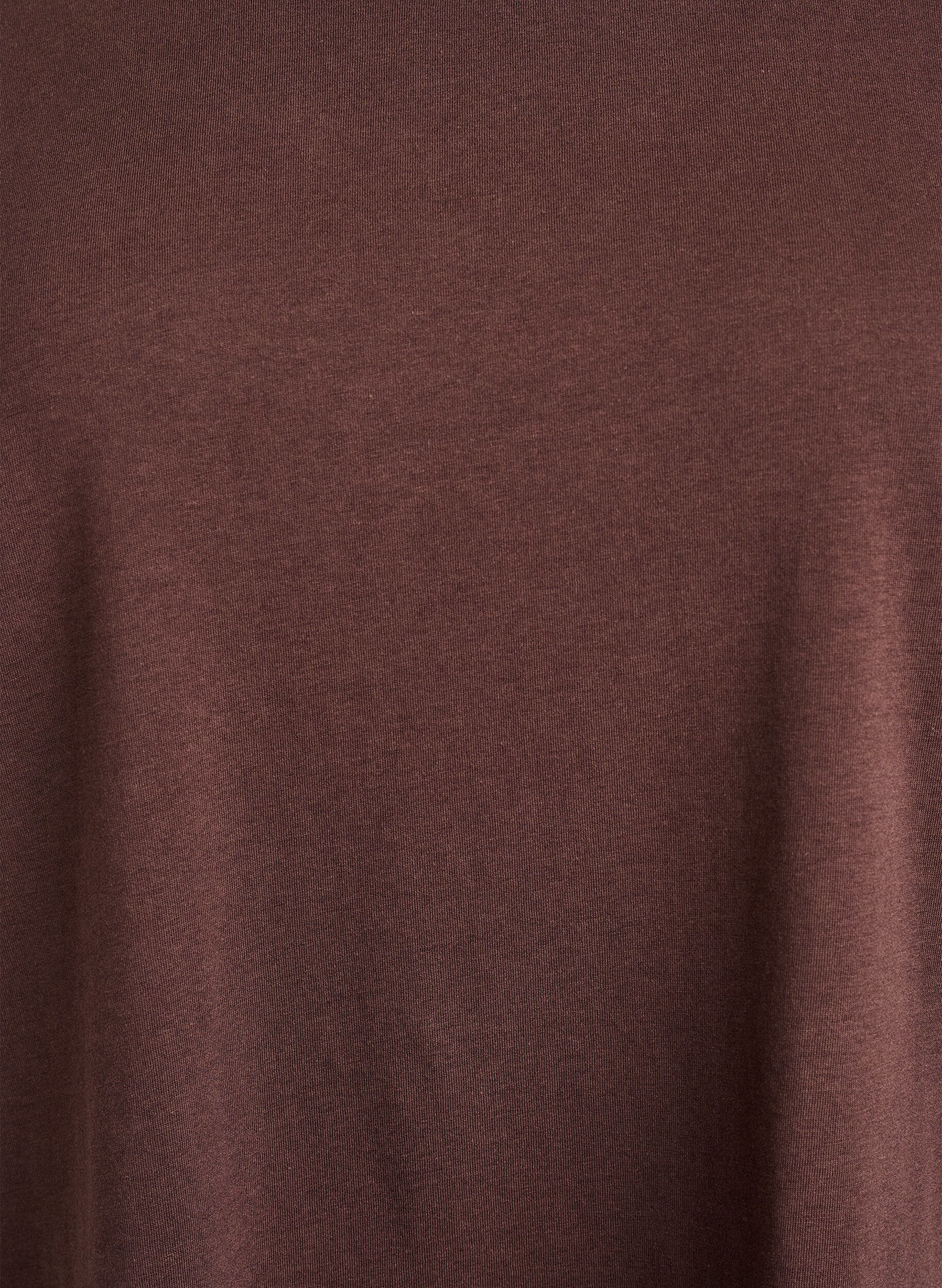 Zizzifashion Short-sleeved t-shirt in a cotton blend, Brown, Packshot image number 2