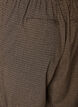 Trousers with small check pattern and straight legs, Brown, Packshot image number 3