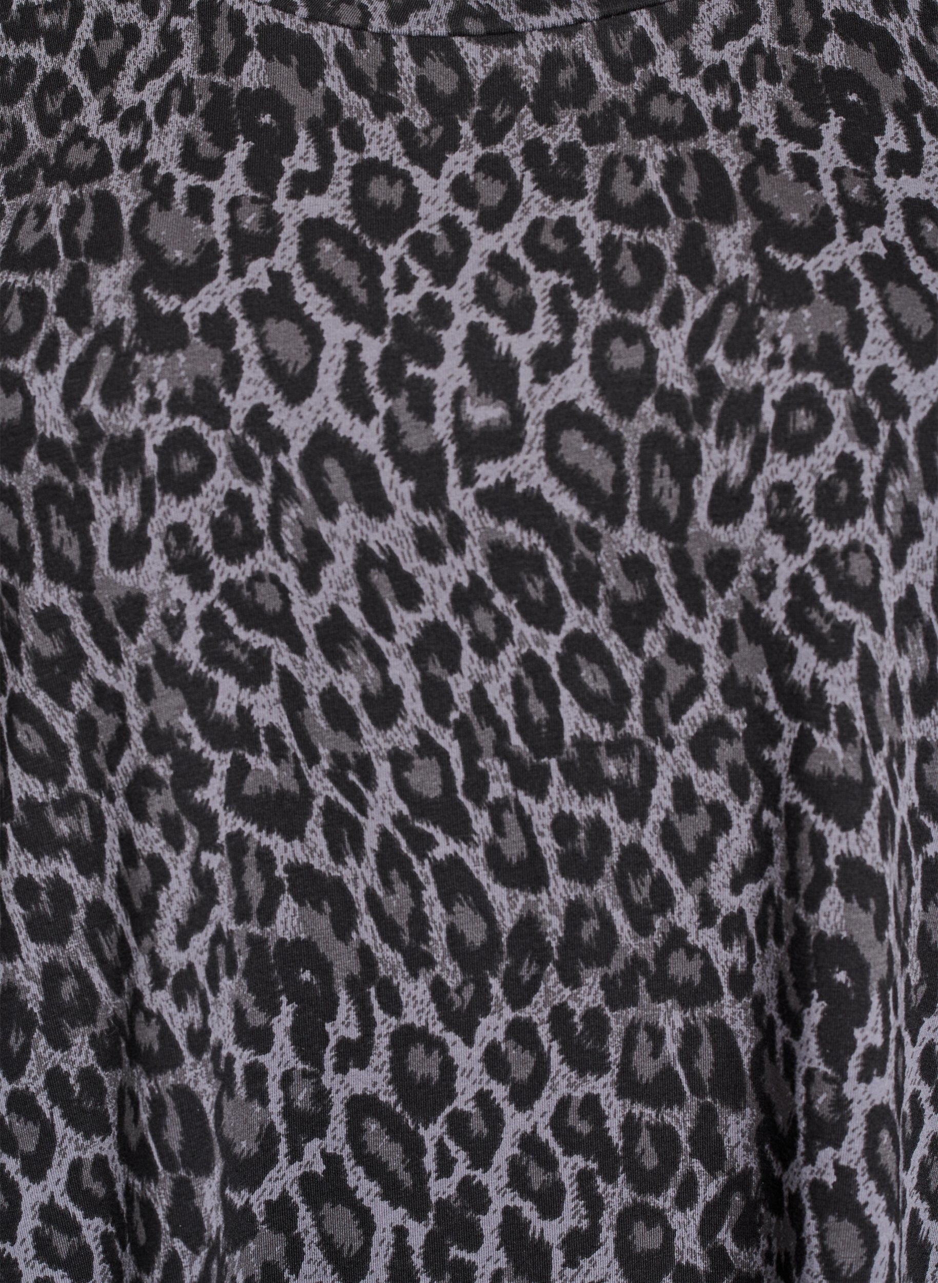 Zizzifashion Short T-shirt dress in cotton jersey, Grey, Packshot image number 2