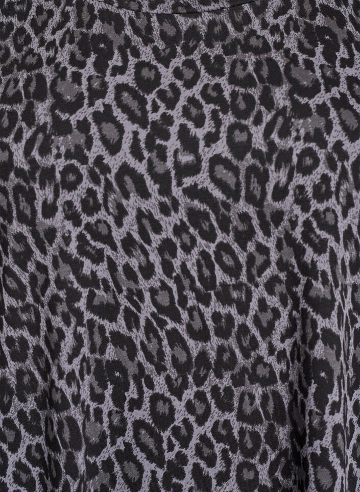 Short T-shirt dress in cotton jersey, Grey, Packshot image number 2