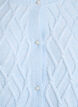 Cable knit cardigan with pearl buttons, Light Blue, Packshot image number 2