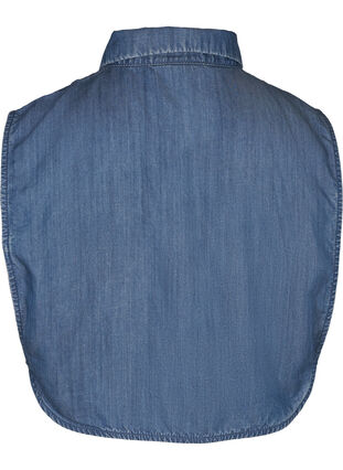 Loose lyocell shirt collar, Blue Denim , Packshot image number 1