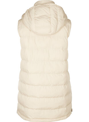 Long vest with a body warmer and button fastening, Pumice Stone, Packshot image number 1